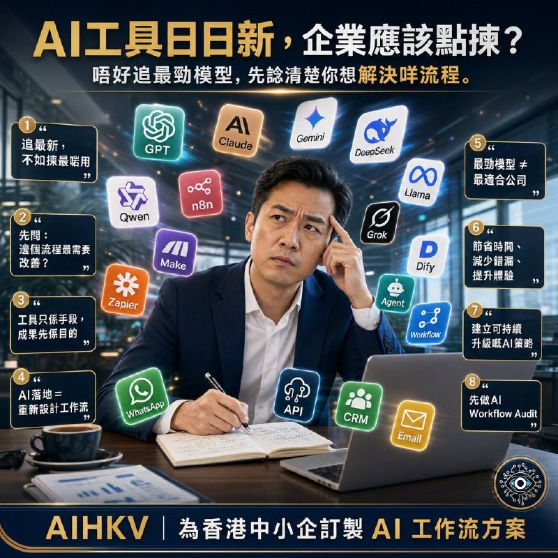AI工具日日新，企業應該點揀？